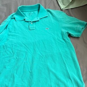 Vineyard Vines Men's Aqua Polo Shirt